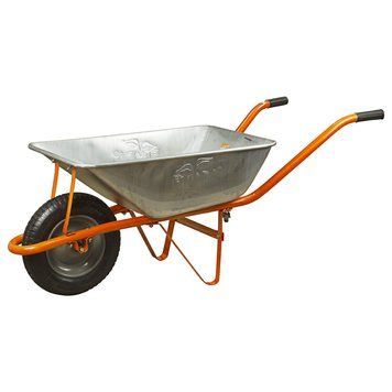 Тачка садова одноколісна 58л 120кг колесо 14" FLORA (5055324) фото