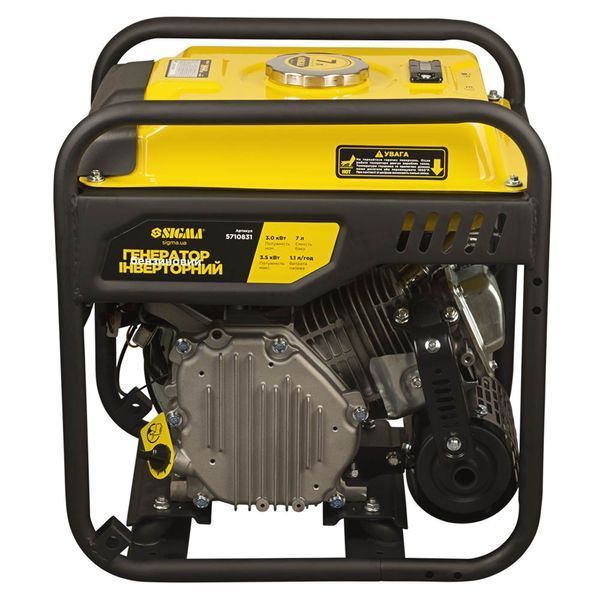 Генератор інверторний бензиновий 220В 3.0/3.5кВт 7л 4-х тактний ручний запуск SIGMA (5710831) фото