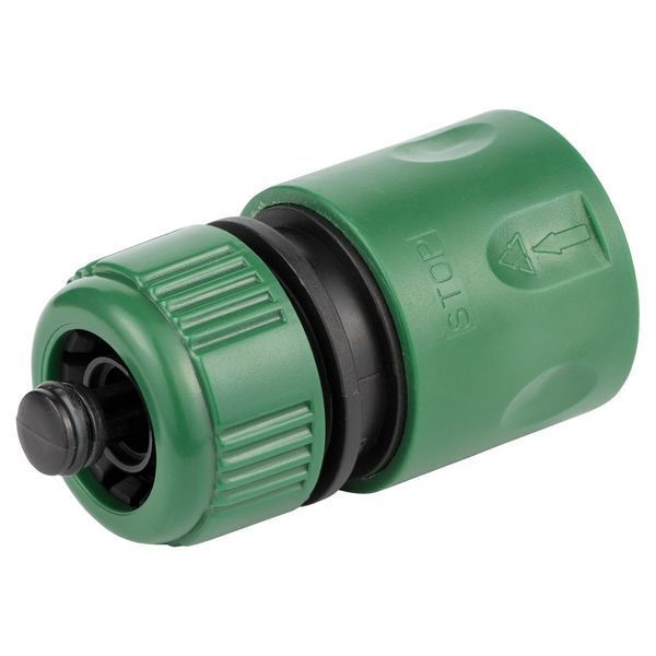 Коннектор 1/2" быстросъёмный аквастоп для шланга 1/2" (ABS) GRAD (5016115) фото