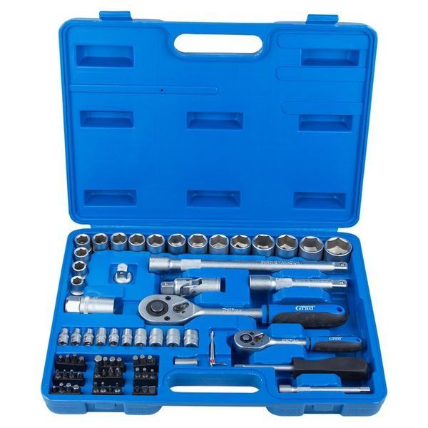 Набір насадок торцевих і біти 1/4", 1/2" 72шт Start GRAD (6003145) фото