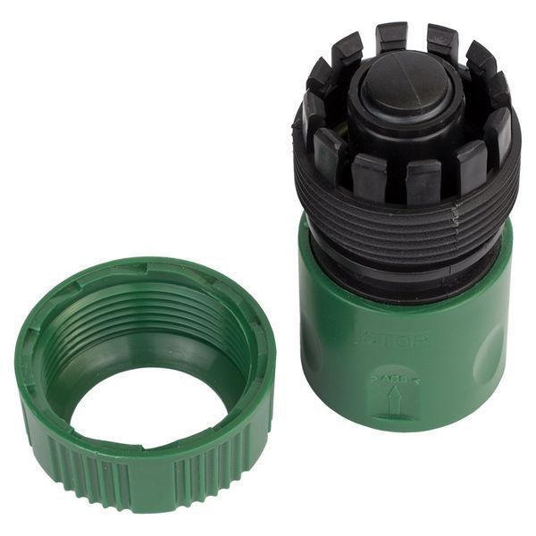 Коннектор 1/2" быстросъёмный аквастоп для шланга 3/4" (ABS) GRAD (5016125) фото