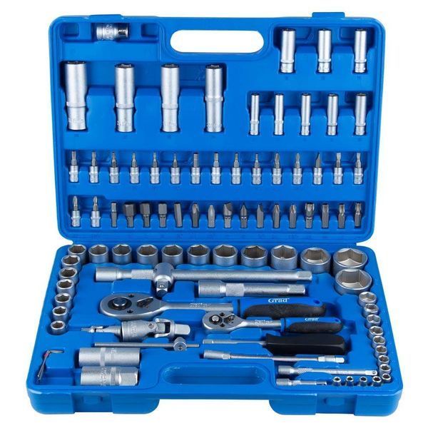 Набор насадок торцевых и биты 1/4", 1/2" 94шт Start GRAD (6003175) фото