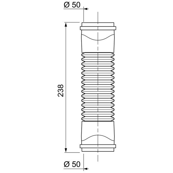 З'єднання гнучке Magiflex Ø50мм F-F 238мм WIRQUIN (9549350)