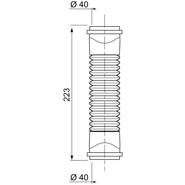 Соединение гибкое Magiflex Ø40мм F-F 223мм WIRQUIN (9549351)