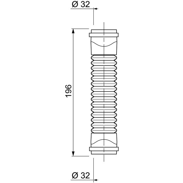 Соединение гибкое Magiflex Ø32мм F-F 196мм WIRQUIN (9549352)