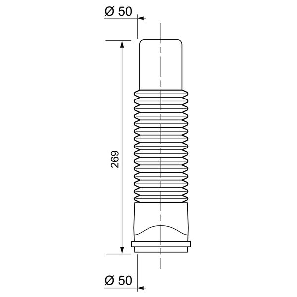 З'єднання гнучке Magiflex Ø50мм F-M 269мм WIRQUIN (9549353)