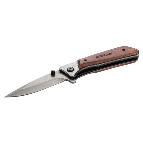Нож раскладной 122мм (рукоятка дерево) SIGMA (4375821) фото