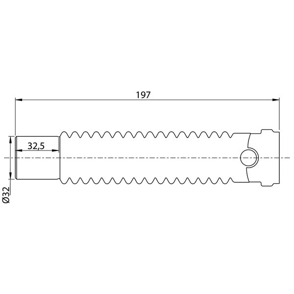 З'єднання гнучке Magiflex Ø32мм F-M 197мм WIRQUIN (9549355)