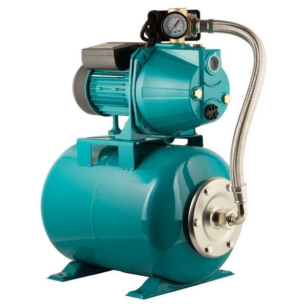 Станция 0.75кВт Hmax 48м Qmax 55л/мин (самовсасывающий насос) 24л Украина AQUATICA JETa80A5/UA (775092/24) фото