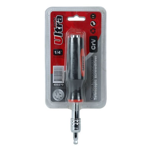 Вороток отверточный 1/4" телескопический 190-318мм ULTRA (400270z) фото