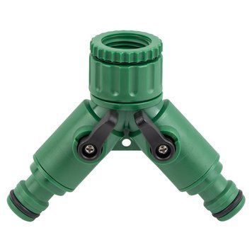 Кран розподільний з адаптерами 1/2" 2-а виходу в/р 1/2"&times;3/4" (ABS) GRAD (5016885) фото