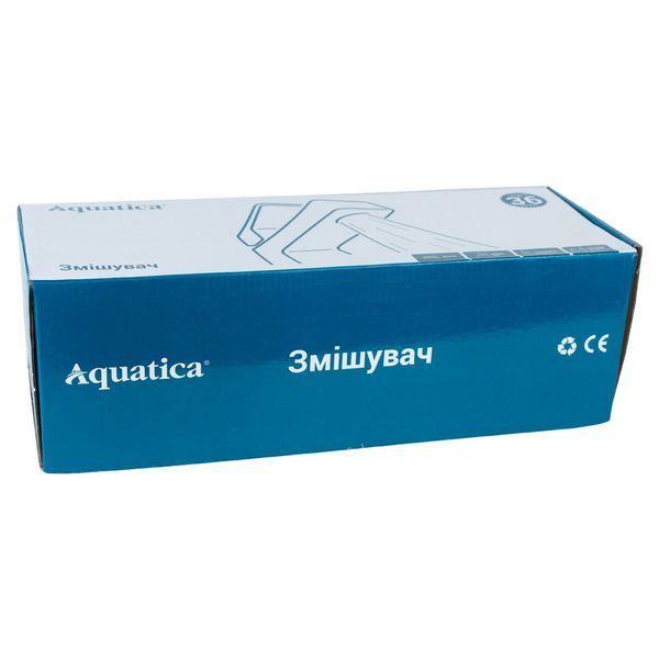 Смеситель QN &frac12;" для ванны гусак изогнутый дивертор встроенный шаровый AQUATICA QN-2C458C (9786200) фото