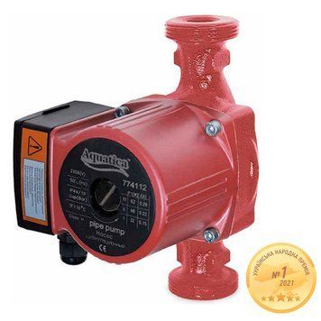 Насос циркуляційний 65Вт Hmax 4м Qmax 63л/хв &Oslash;2" 180мм+гайки &Oslash;1&frac14;" AQUATICA (774114) фото