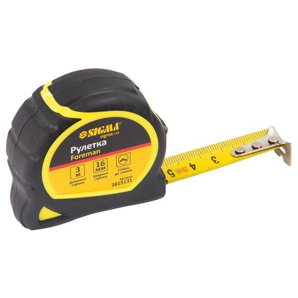 Рулетка Foreman 3м&times;16мм без ремешка SIGMA (3815131) фото