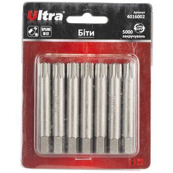 Біти Spline M12&times;75мм 10мм 7шт S2 (блістер) ULTRA (4016002) фото