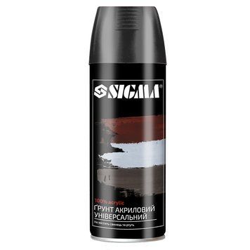 Грунт аэрозольный акриловый 400мл RAL 9005 черный SIGMA (2737531) фото
