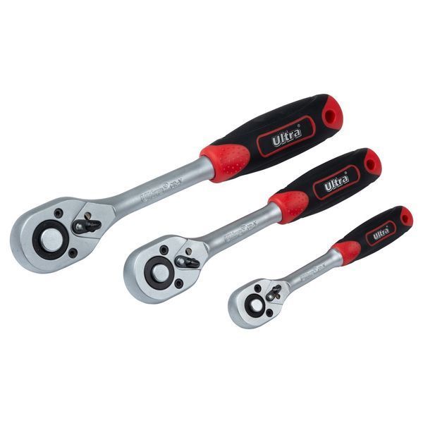 Набор насадок торцевых и биты 1/4", 3/8", 1/2" 216 шт CrV Taiwan ULTRA (6003262) фото