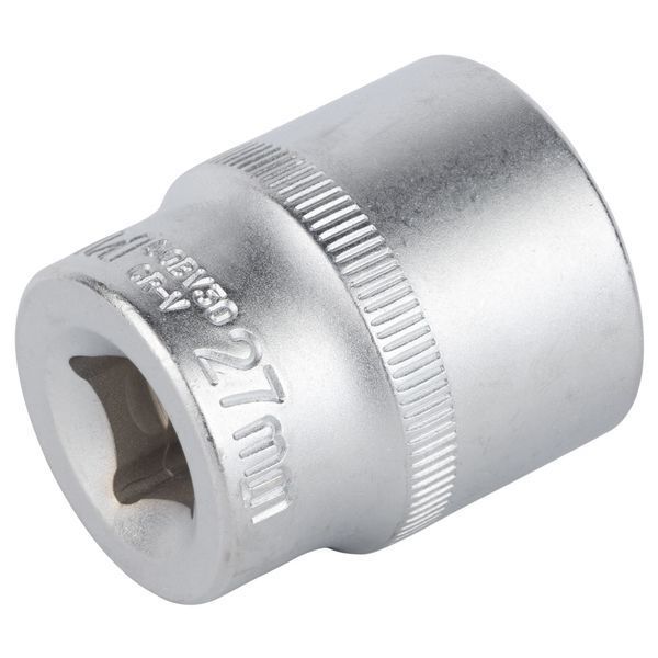 Насадка шестигранная короткая 1/2" 27мм CrV mid SIGMA (6071271) фото