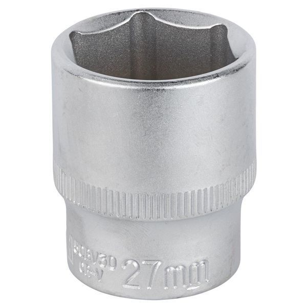 Насадка шестигранная короткая 1/2" 27мм CrV mid SIGMA (6071271) фото