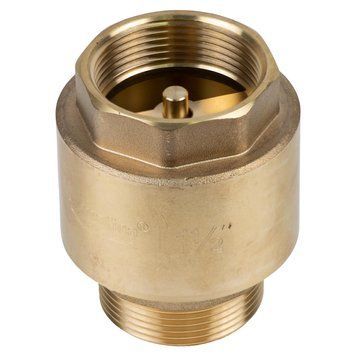 Клапан обратный M1 1/2"&times;F1 1/2" (латунь) euro 680г AQUATICA (779659) фото