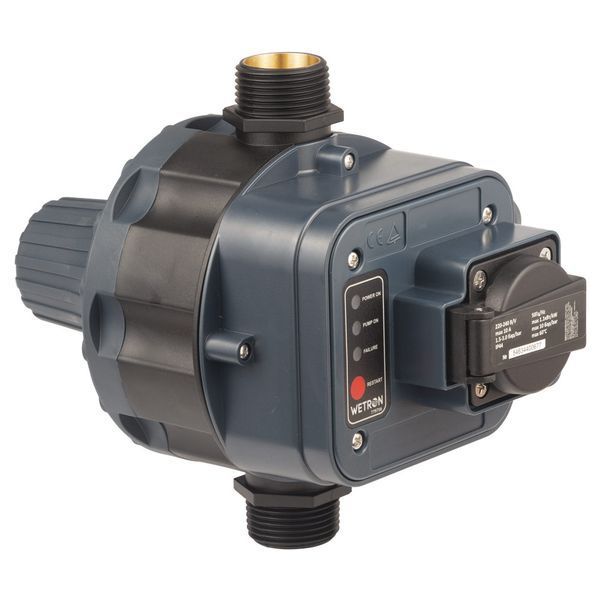 Контролер тиску електронний 1.1кВт &Oslash;1" + розетка WETRON DSK-8.2 (779756) фото